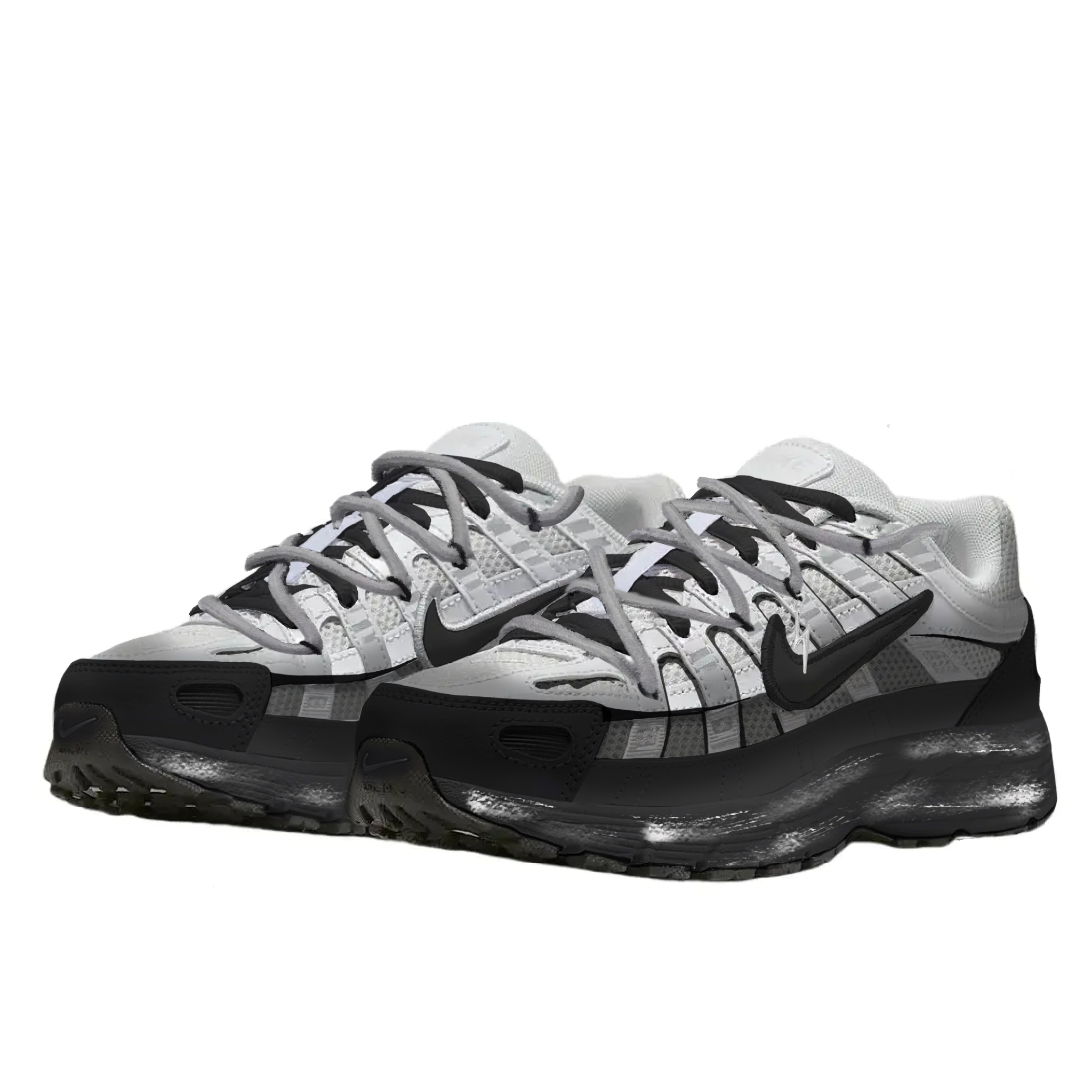 Nike P 6000 Abrasion Resistant Low top Running Shoes Unisex Black Gray купить в интернет-магазине Yoocart с быстрой доставкой по России.