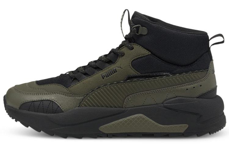 PUMA X Ray 2 Square Mid Wtr Running Shoes Unisex Green/Black