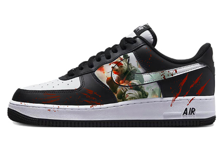 Nike Air Force 1 Low-Top Skateboard Shoes Unisex White Black