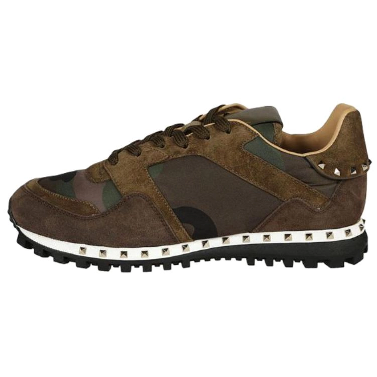 Valentino Low top Casual Shoes Men's Dark Green