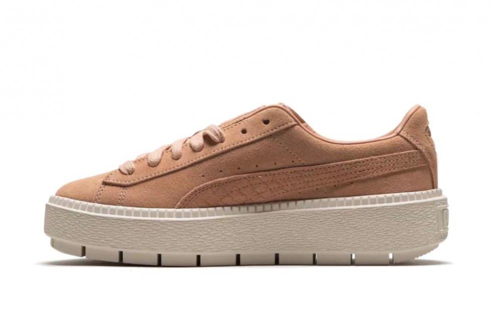 PUMA Suede Platfrom Animal Orange/Pink Women's