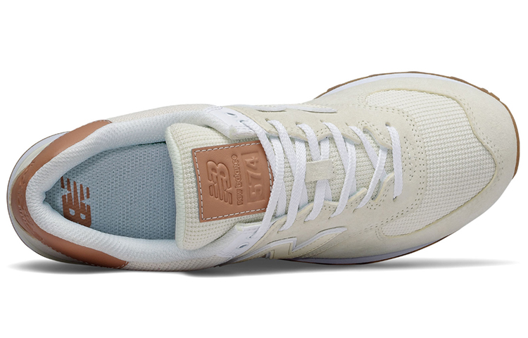 New Balance 574 Ecru Tint White Mahogany купить в интернет-магазине Yoocart с быстрой доставкой по России.