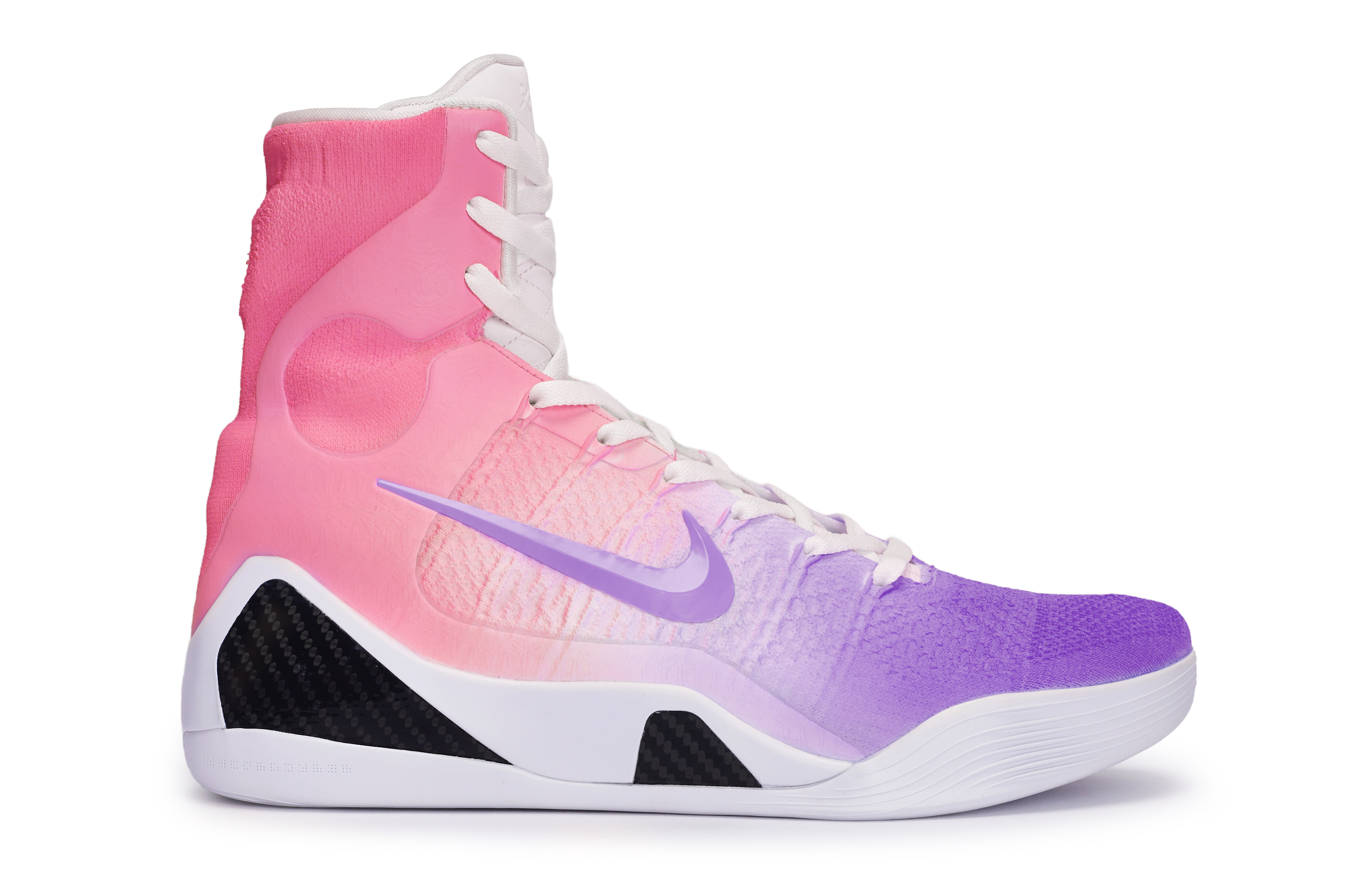 Nike Kobe 9 Slip Resistant High Top Basketball Shoes Unisex White Black Purple Pink купить в интернет-магазине Yoocart с быстрой доставкой по России.