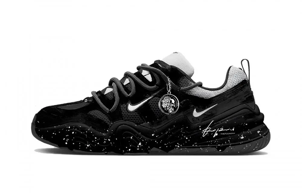 Nike Tech Hera Messenger Of The Underworld Low top Casual Shoes Unisex Black White