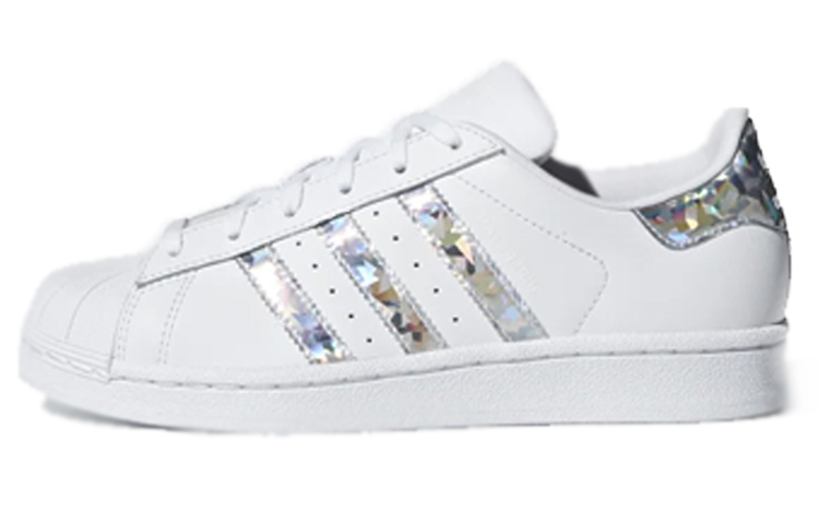 Adidas Originals Superstar White Holographic Stripes Youth Women's