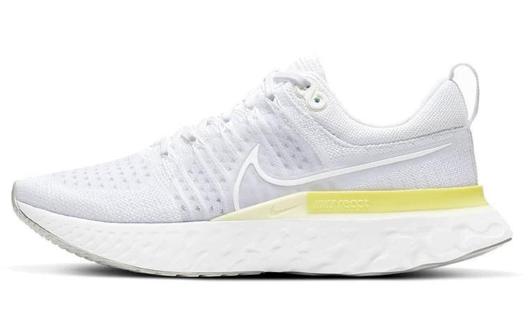 Nike React Infinity Run Flyknit 2 Platinum Tint Light Citron Women's