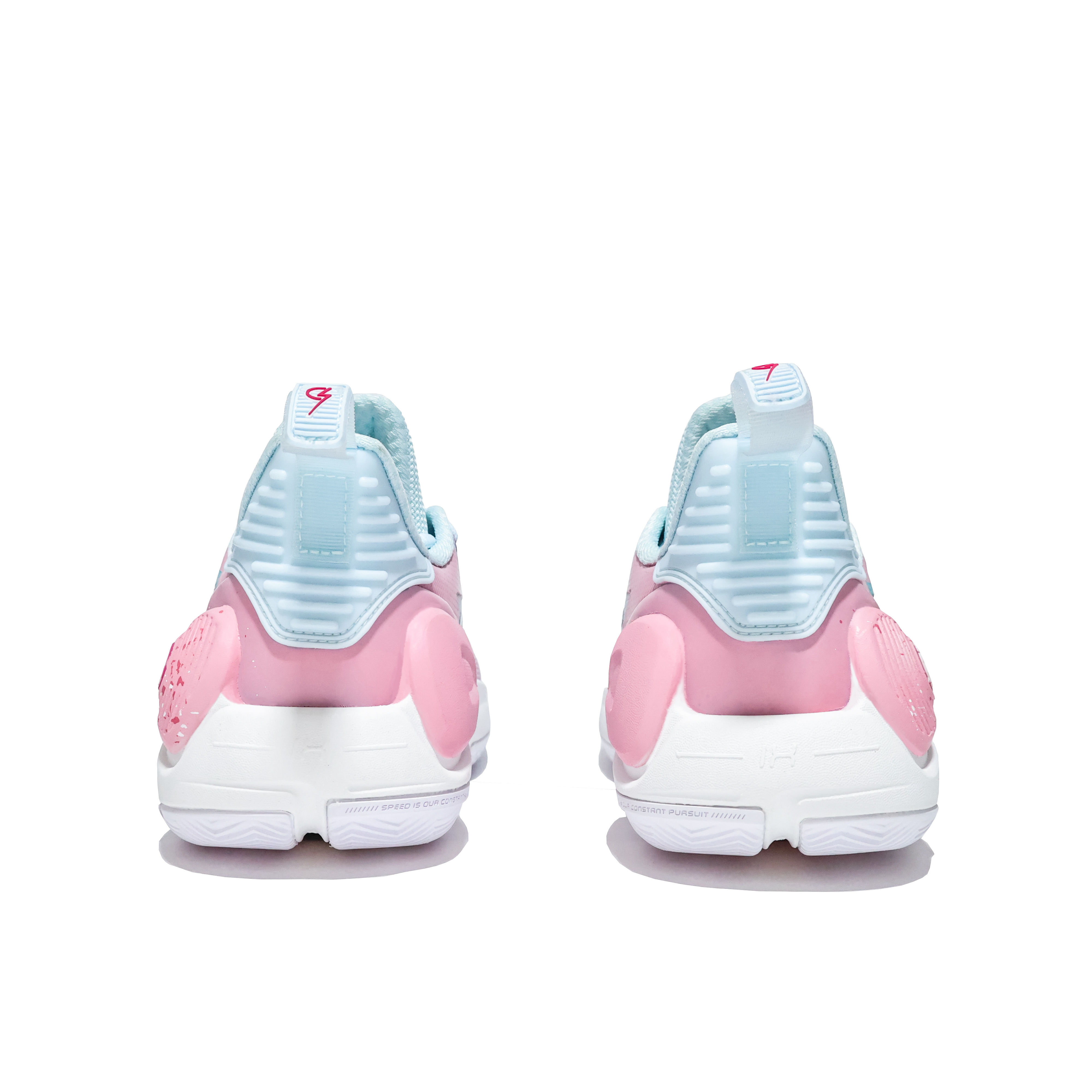 LiNing Speed 9 Shock Absorbers Slip Resistant Abrasion Resistant Low top Basketball Shoes Men's Ice Blue Pink купить в интернет-магазине Yoocart с быстрой доставкой по России.