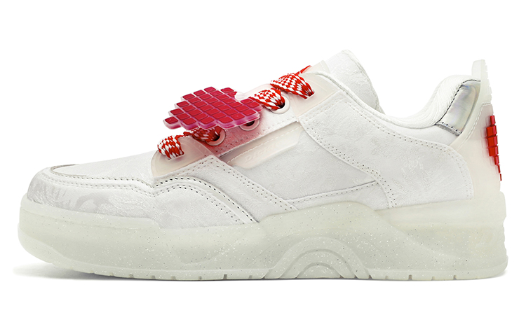 Dickies Low Top Skateboard Shoes Unisex White Crystal