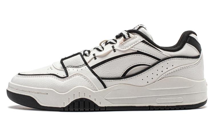 LiNing Yuebai Breathable Lightweight Low-Top Skateboard Shoes Women's White Black