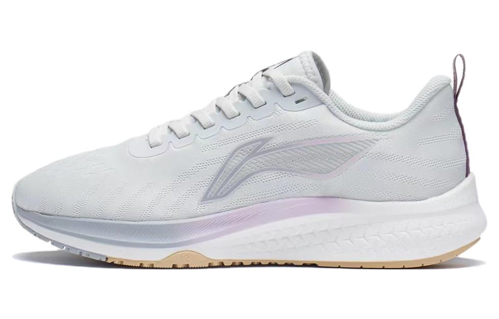LiNing Red Hare 5 Anti-Slip And Wear-Resistant Lightweight Low-Top Running Shoes Women's Gray Purple