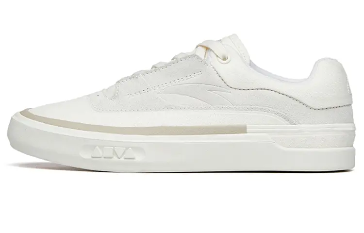 Anta Ao Li Low top Skateboard Shoes Women's White Leather Upper Edition