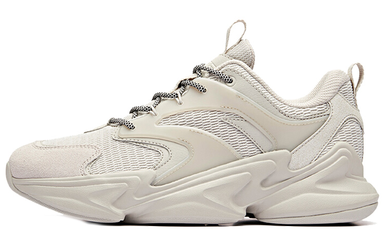 Anta Life Collection Non-slip Wear-resistant Shock Absorption Low-Top Chunky Sneakers Gray