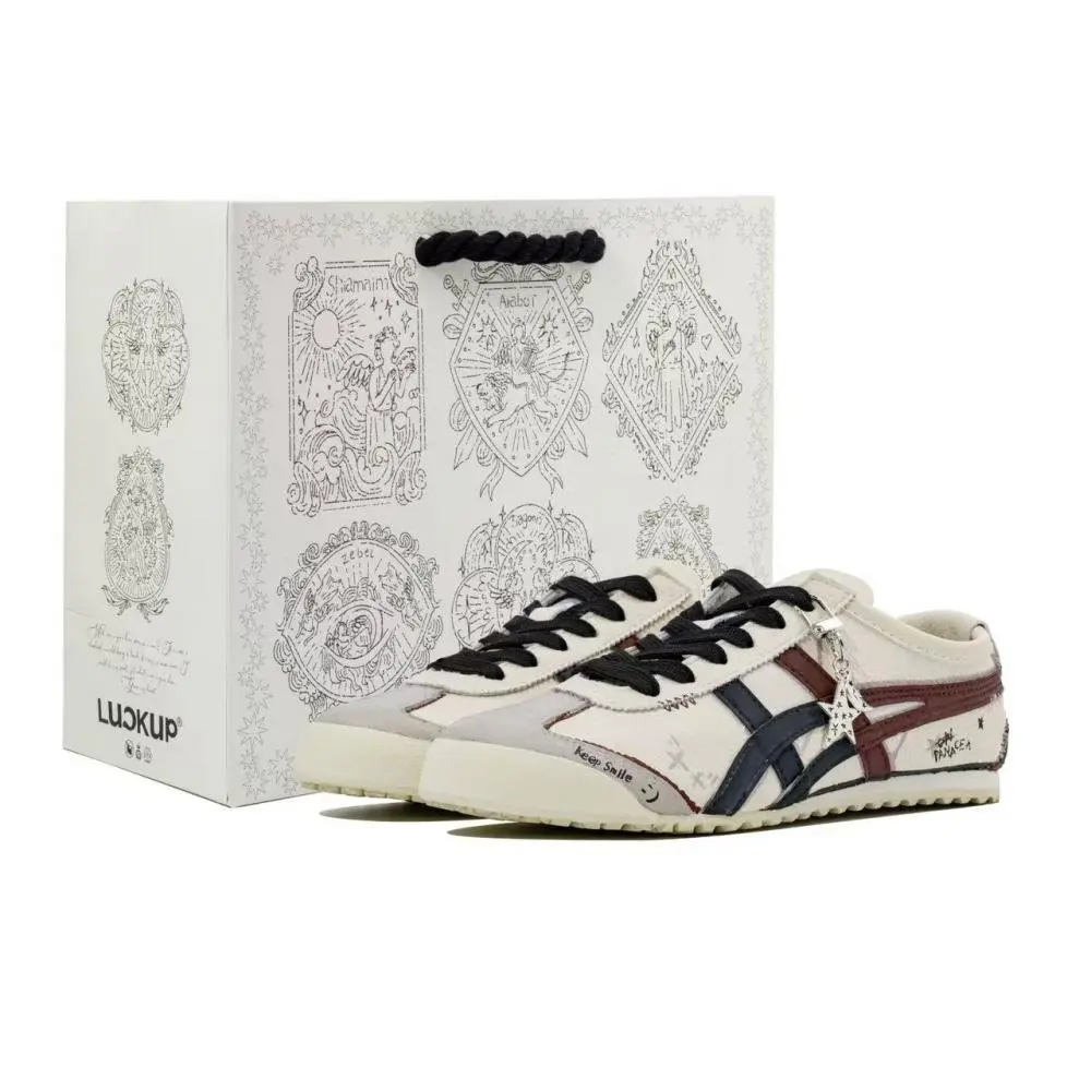 Onitsuka Tiger MEXICO 66 Xingji Signal Abrasion Resistant Low top Casual Shoes Unisex Beige