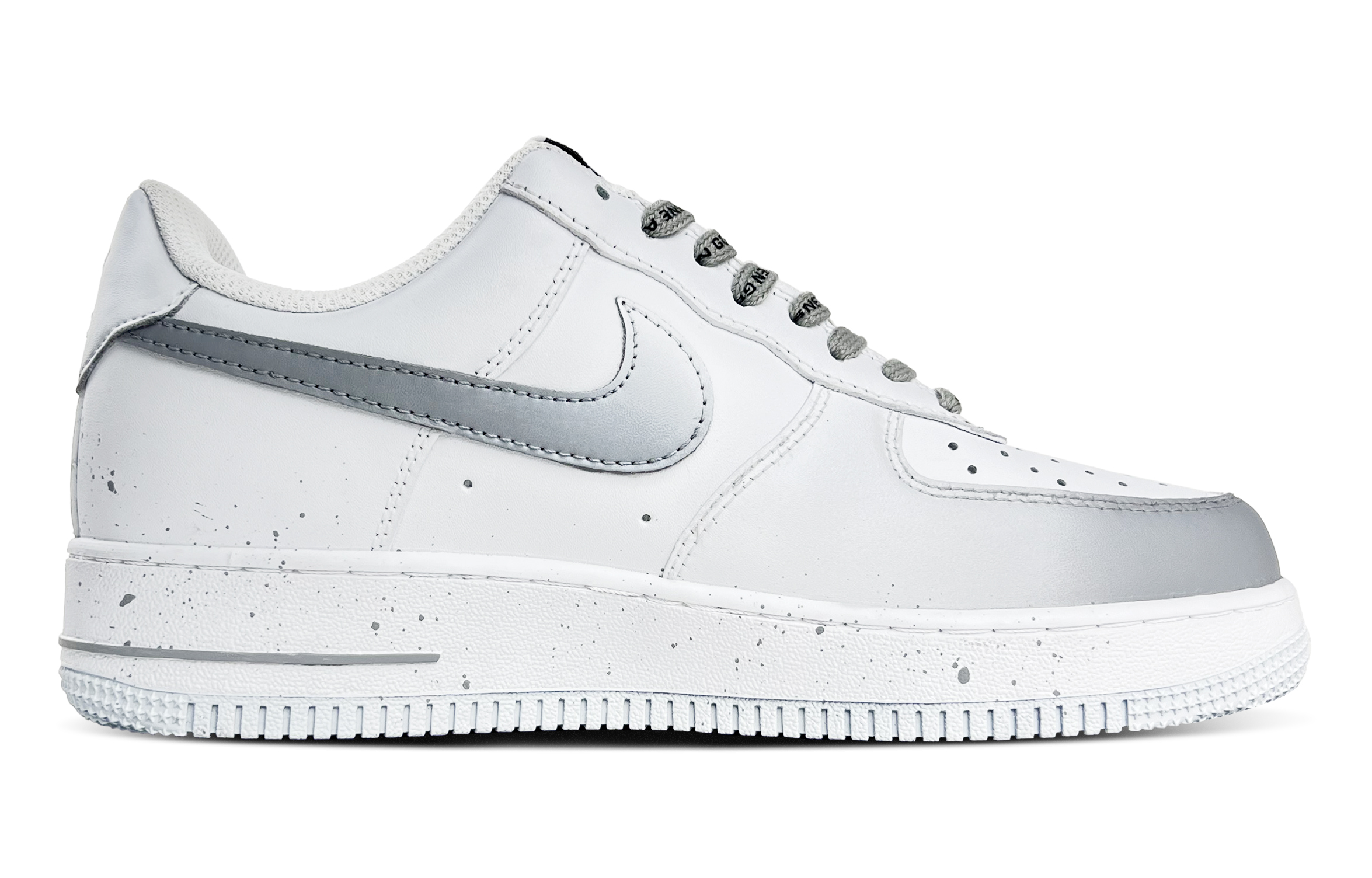 Nike Air Force 1 Wandering Mountain Abrasion Resistant Low Top Skateboard Shoes Unisex Gray