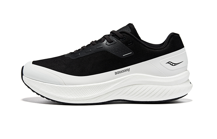 Saucony Waterproof Low Top Casual Running Shoes Unisex Black White