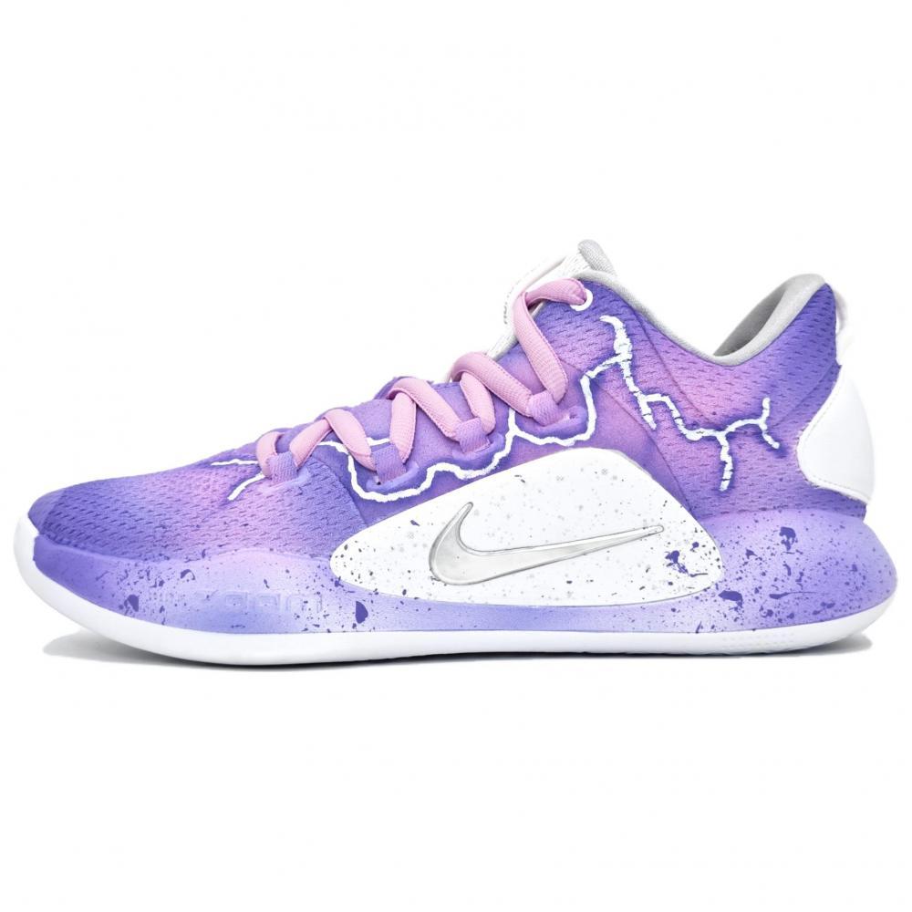 Nike Hyperdunk X Basketball Shoes Men Low-Top Purple/white/silver