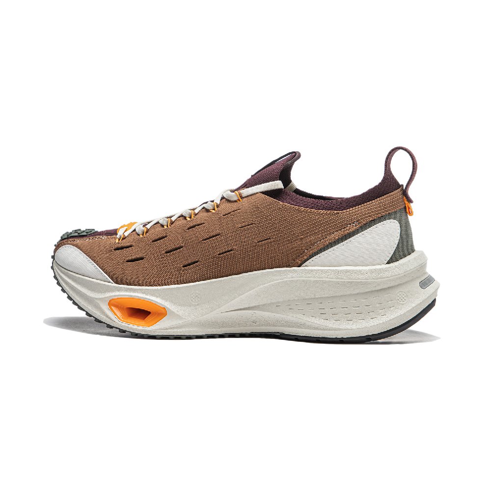 LiNing Cushioning Wear-Resistant Low-Top Running Shoes Unisex Tan
