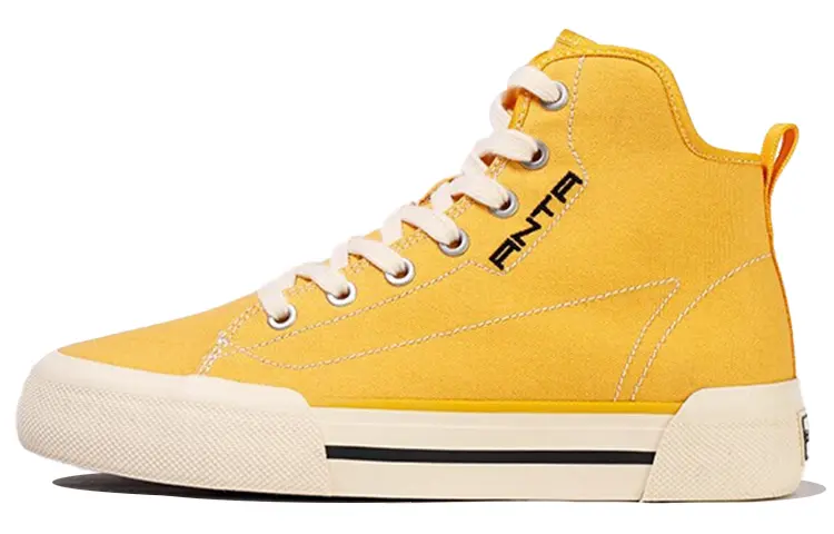ANTA Skateboard Shoes Women's High top Ginger Yellow