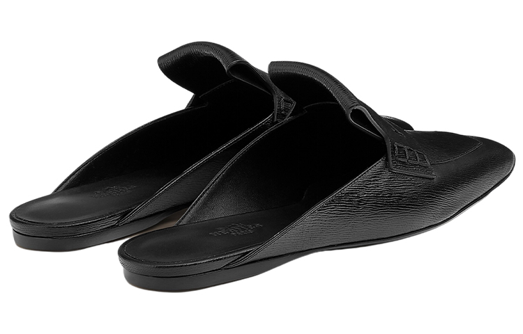 HERMES Closed Toe Slippers Women's Black купить в интернет-магазине Yoocart с быстрой доставкой по России.