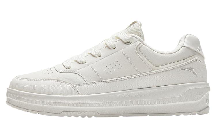 Anta Slip-Resistant Cushioning Wear-Resistant Low-Top Skateboard Shoes Women's White