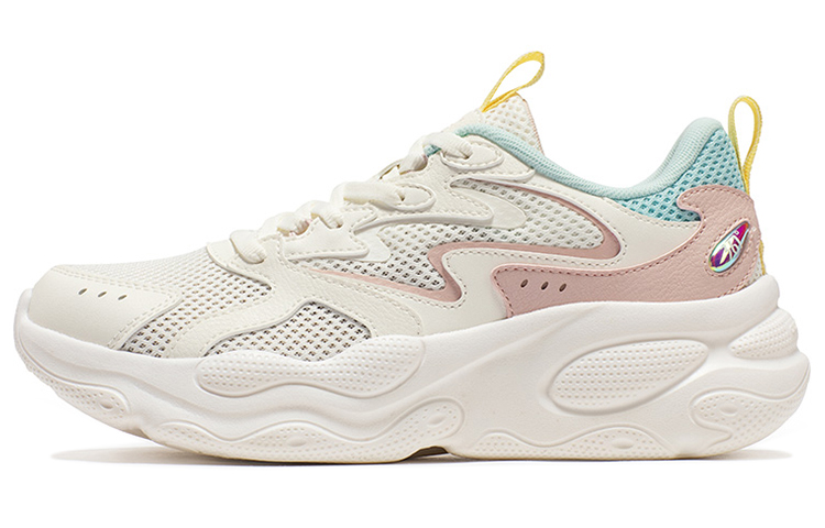 361° Breathable Low-Top Running Shoes Women's Feather White