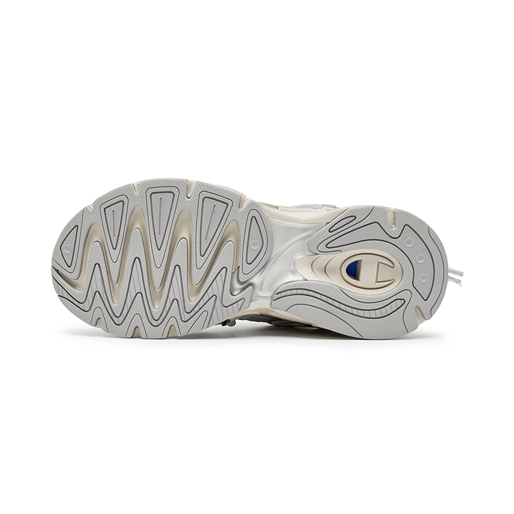 Champion Low-Top Chunky Sneakers Unisex Silver/Milk White