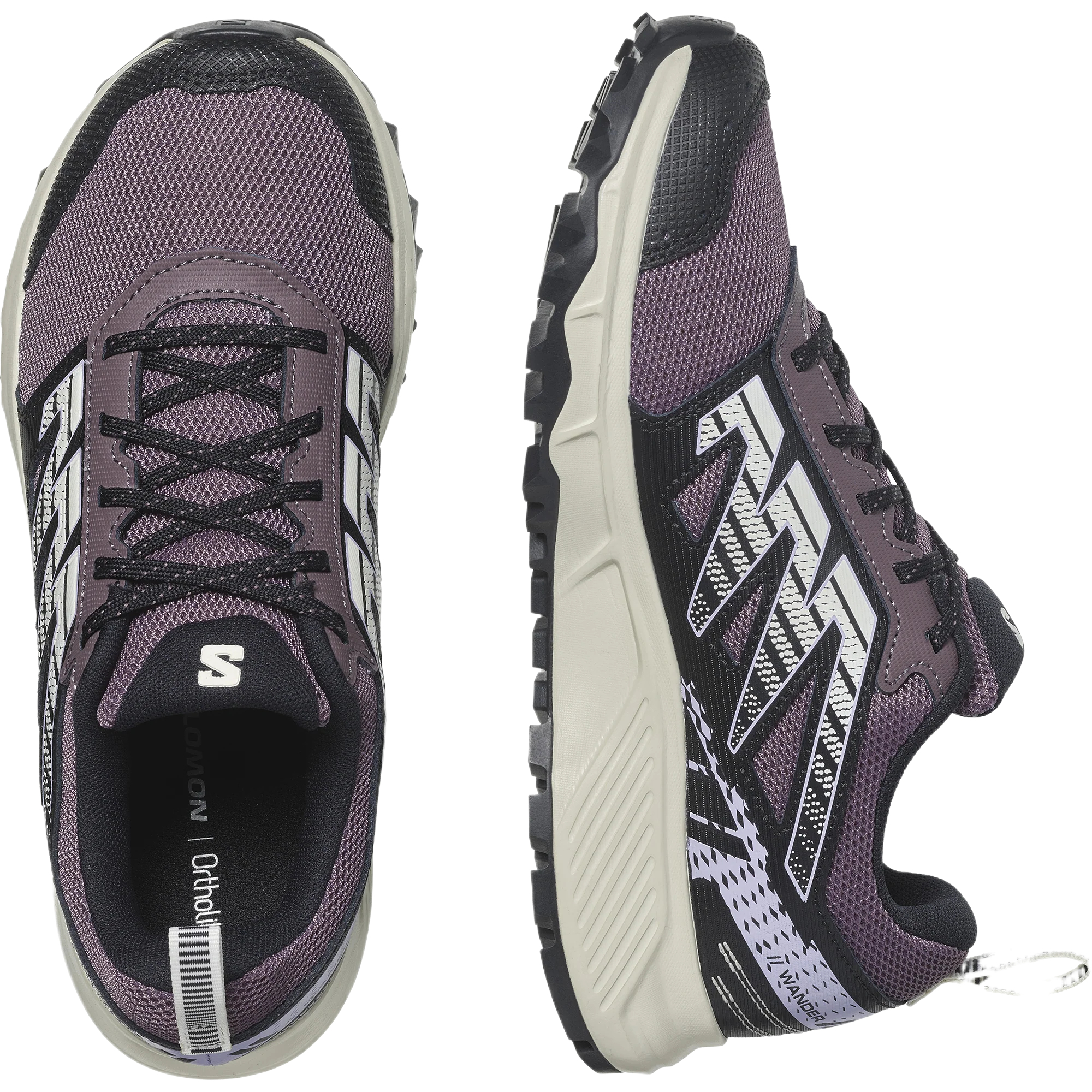 SALOMON Wander Low Top Running Shoes Women's Purple Black купить в интернет-магазине Yoocart с быстрой доставкой по России.