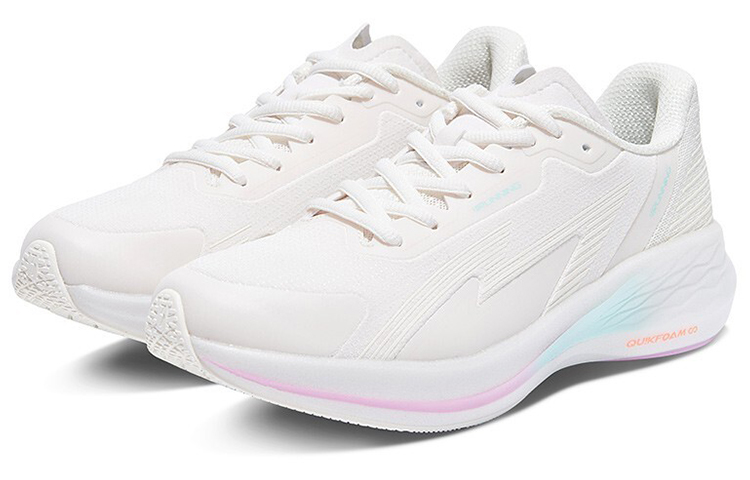 361° Flying Wing Running Shoes Women's Low-Top White/Cyan