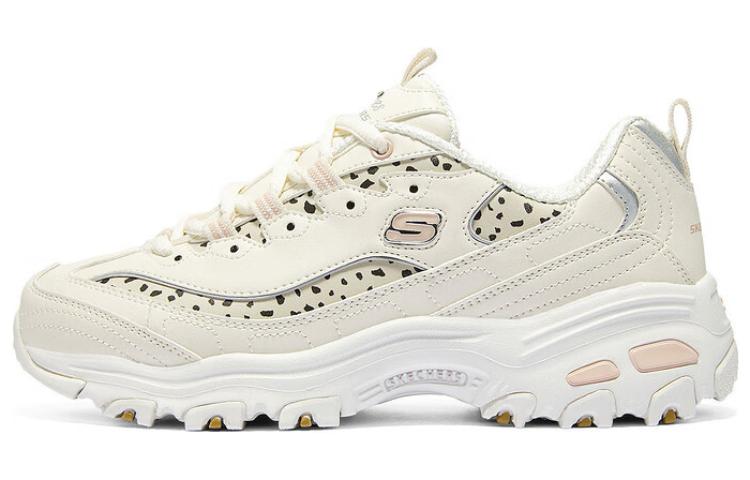 Skechers DLITES Cushioning Wear-Resistant Low-Top Casual Shoes Women's Ecru