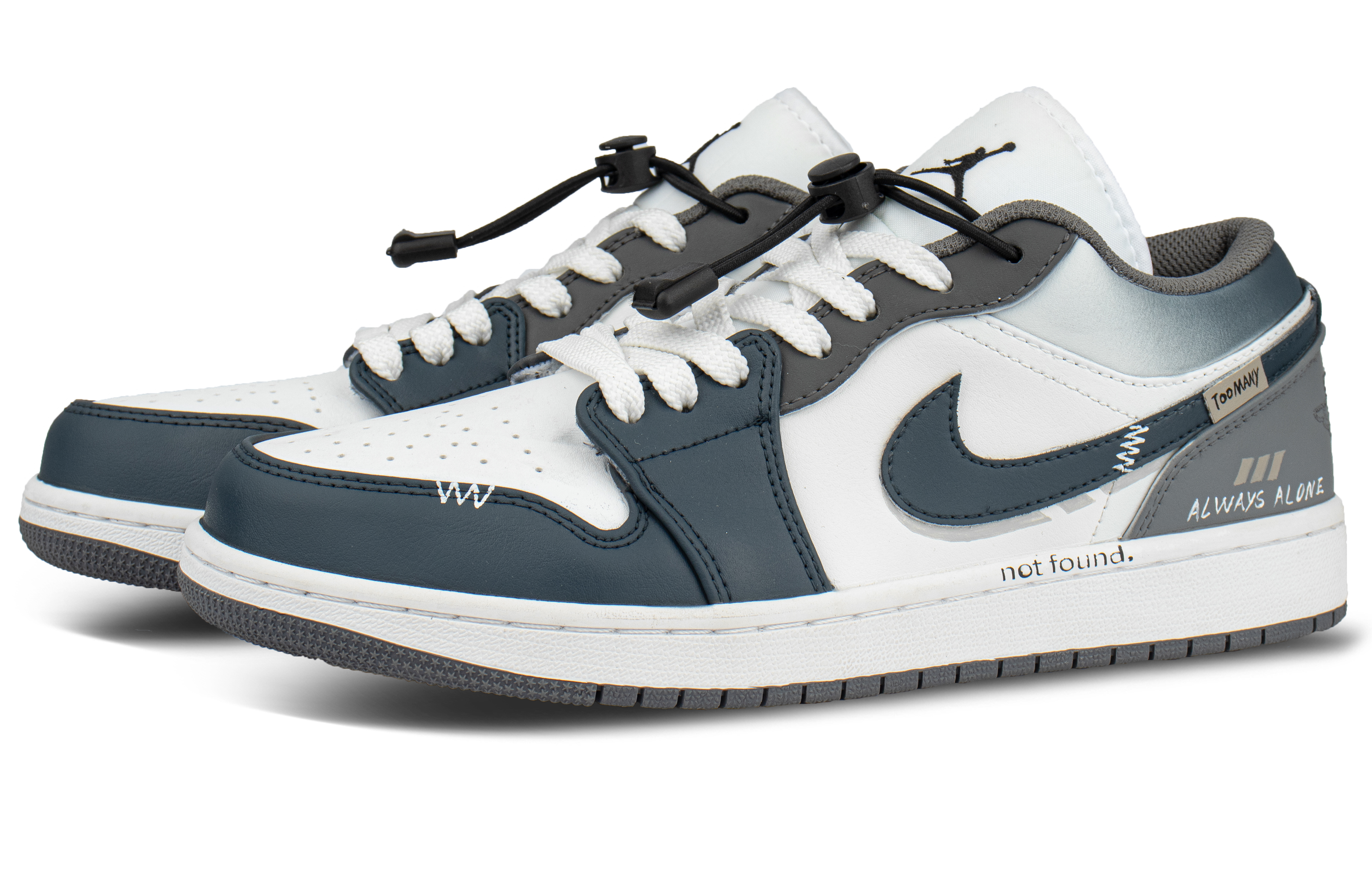 Jordan Air Jordan 1 Abrasion Resistant Low top Vintage Basketball Shoes Unisex Dark Blue купить в интернет-магазине Yoocart с быстрой доставкой по России.