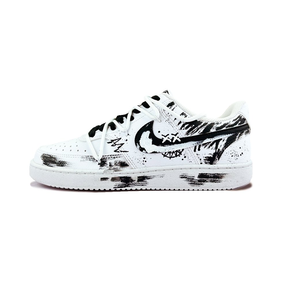 Nike Court Vision 1 Ruins Factor Anti-Slip Wear-Resistant Low-Top Skateboard Shoes Men's Black