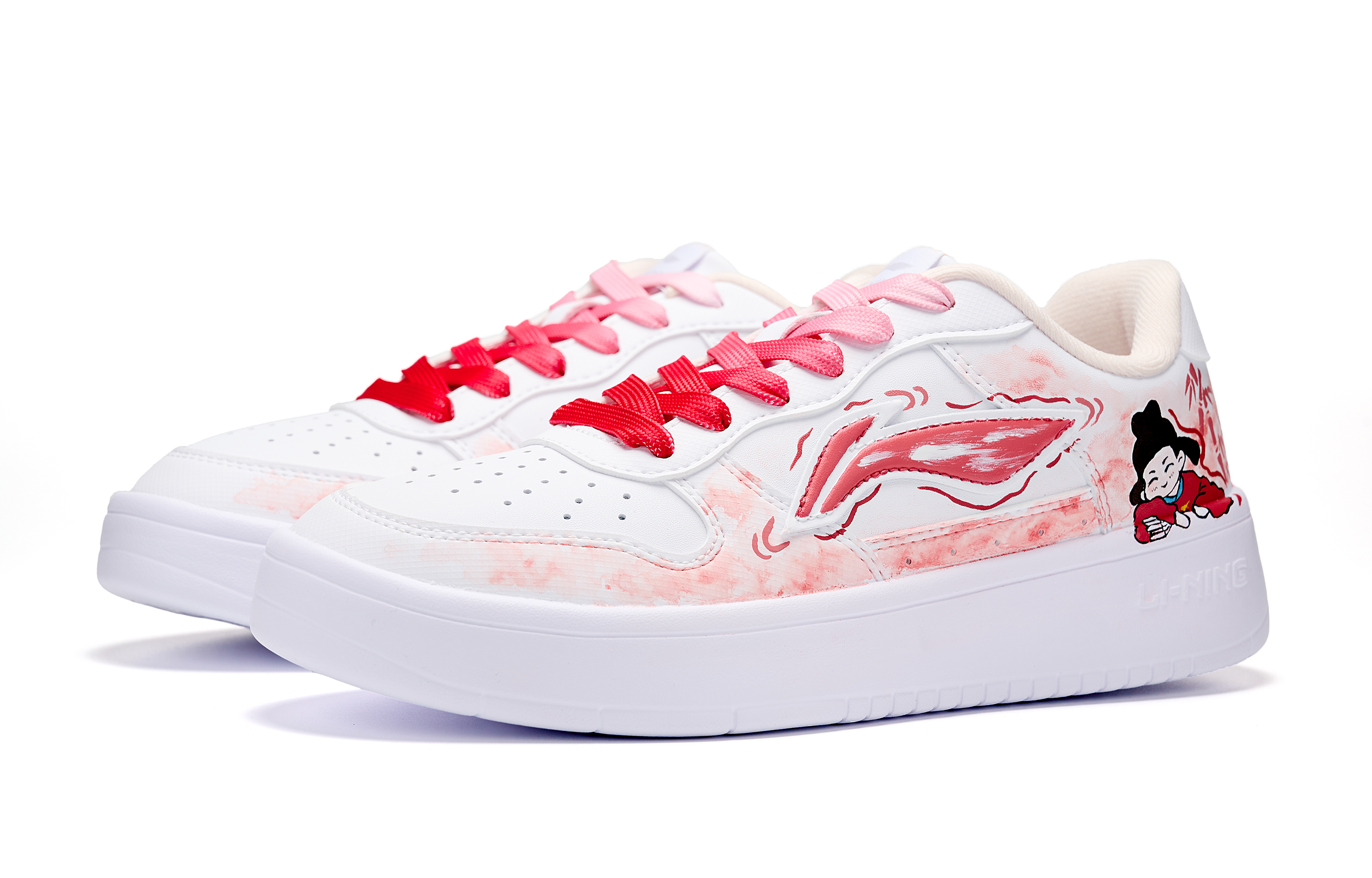 LiNing Pontoon Boats Abrasion Resistant Shock Absorbers Low Top Skateboard Shoes Women's Red купить в интернет-магазине Yoocart с быстрой доставкой по России.