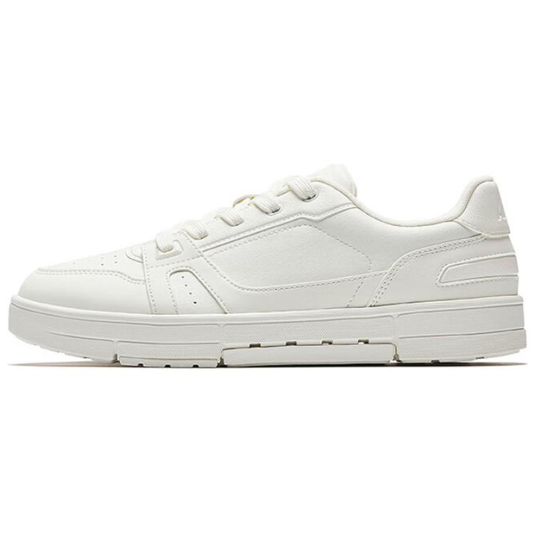 Anta Breathable Slip Resistant Low Top Skateboard Shoes Men's White
