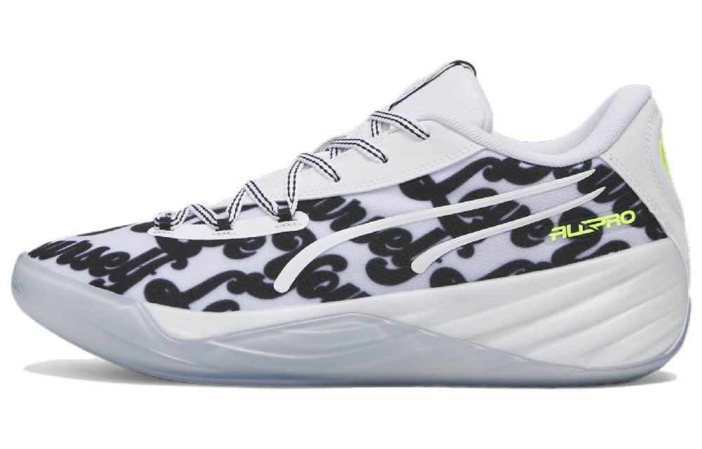 PUMA Баскетбольные кроссовки Low Top Белый черный Мужские