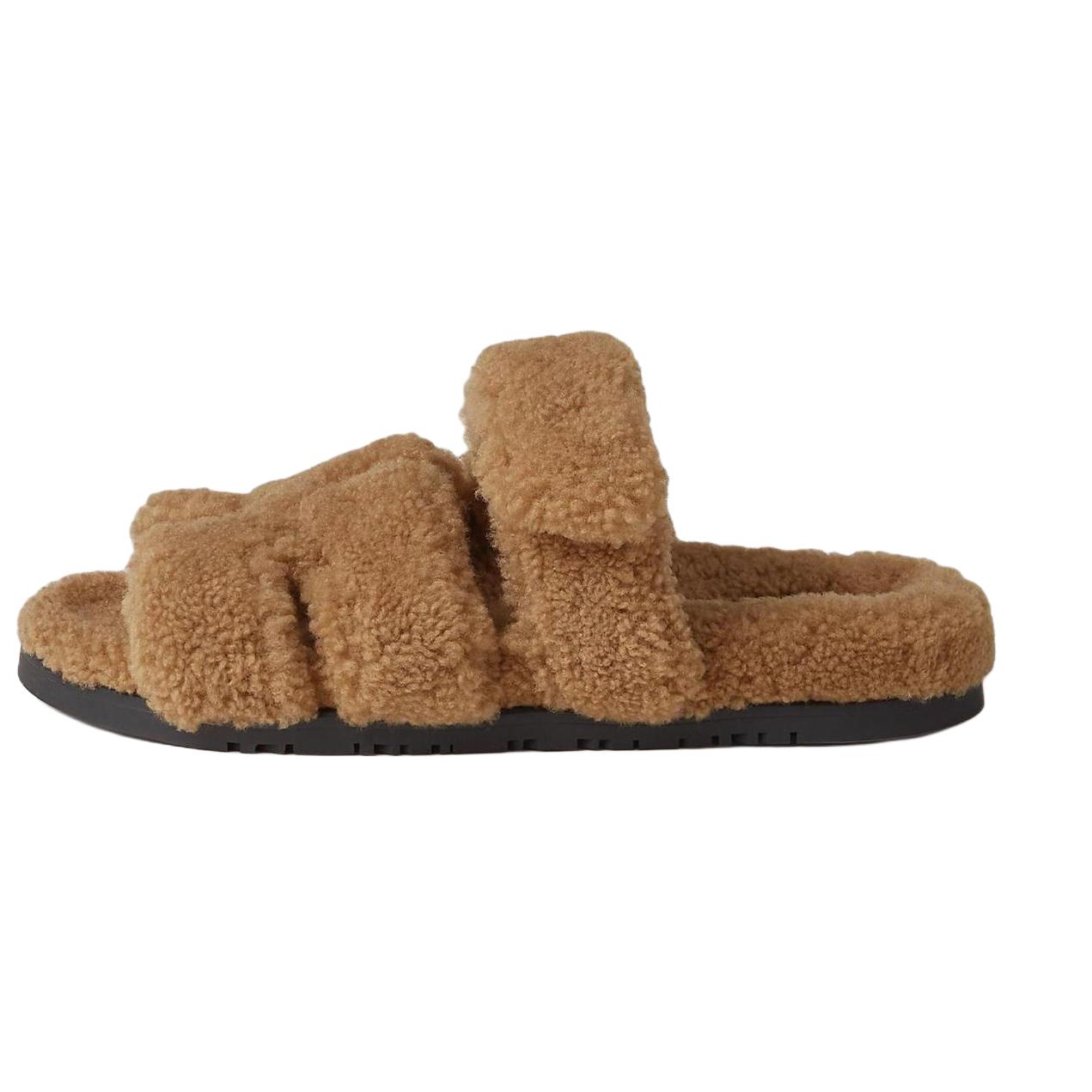 HERMES Chypre Slide Slippers Women's Brown