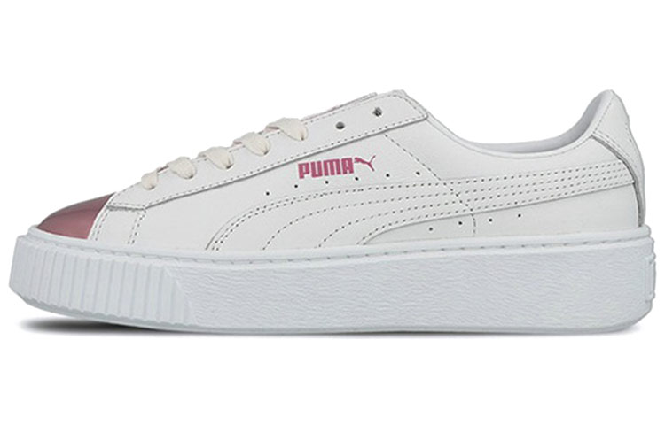 PUMA Basket Platform Metallic 'S 'White/Lilac Snow' Women's