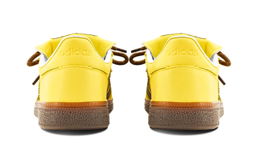 Adidas Originals HANDBALL SPEZIAL Golden Kick Abrasion Resistant Low Top Skateboard Shoes Men's Yellow White