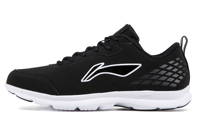 LiNing Low Top Running Shoes Unisex Black White