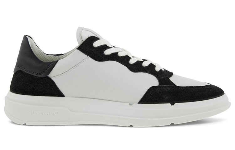 Ecco Soft X Stylish Skateboarding Shoes Men's Black White
