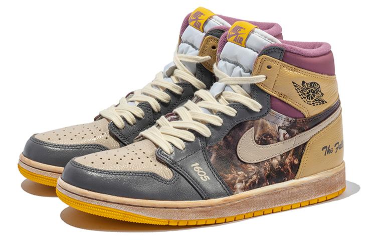 Jordan Air Jordan 1 Retro High OG Vintage Basketball Shoes Unisex White Yellow купить в интернет-магазине Yoocart с быстрой доставкой по России.