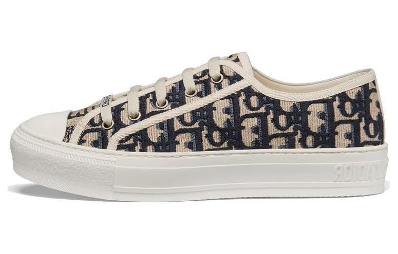 DIOR Walk'N'DIOR Oblique Navy Canvas Women's