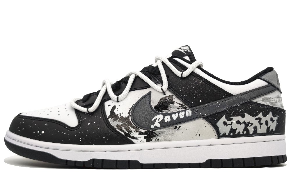 Nike Dunk Anti-Slip And Wear-Resistant Lightweight Low-Top Skateboard Shoes Unisex Silver Gray