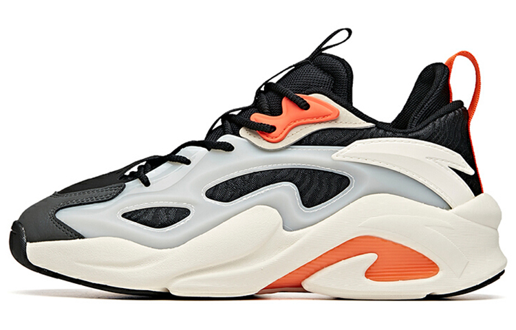 ANTA Bastard Chunky Sneakers Men's Low Top Black/White/Orange