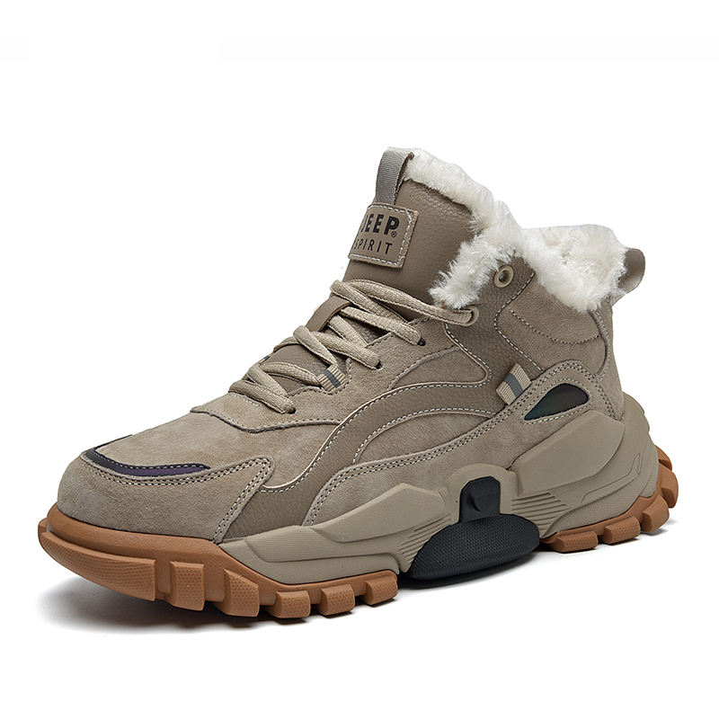 JEEP SPIRIT Thermal Abrasion Resistant Snow Boots Men's Sandstone купить в интернет-магазине Yoocart с быстрой доставкой по России.