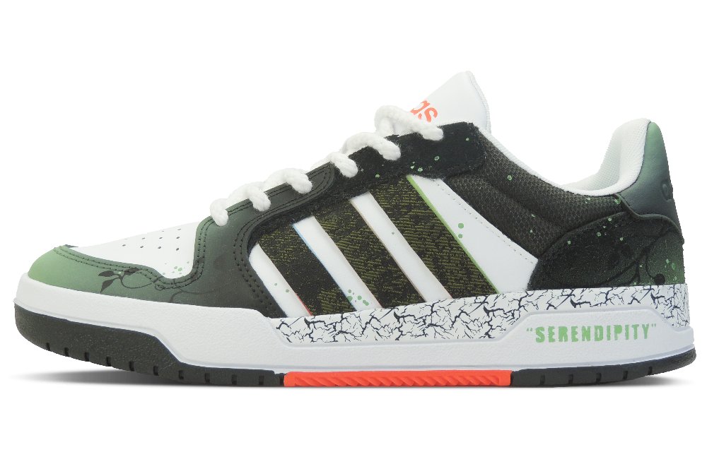 Adidas Neo Entrap Triple Reprise Collection Vine Spreading Vitality Low-Top Skateboard Shoes Men's White Black