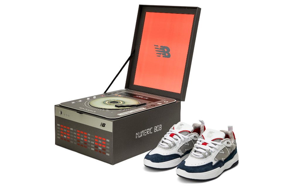 New Balance Кроссовки для скейтбординга Low Top Белый и синий цвет Унисекс