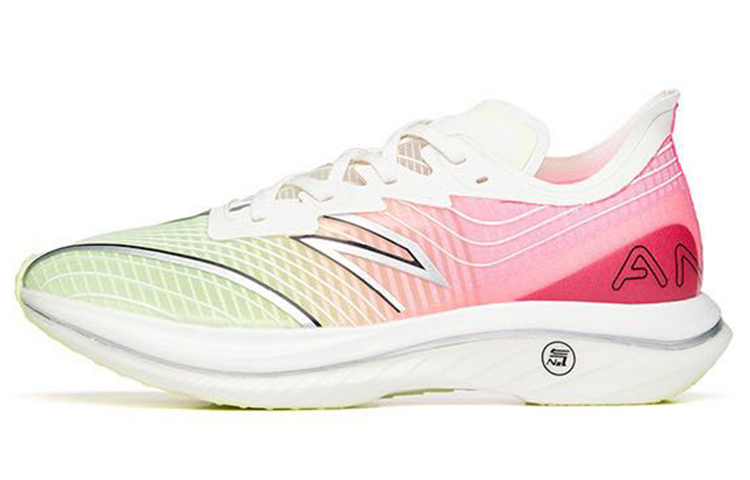 Anta C202 GT Cushioning Anti-Slip Wear-Resistant Breathable Lightweight Rebound Low-Top Running Shoes Women's Green Red