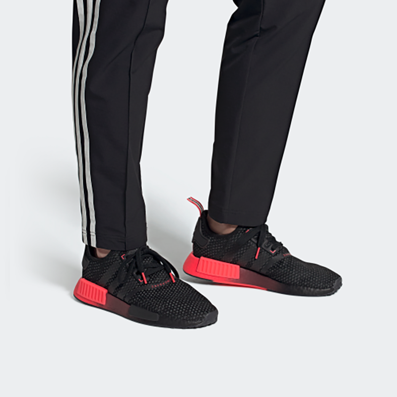 Adidas Nmd R1 Core Black Signal Pink