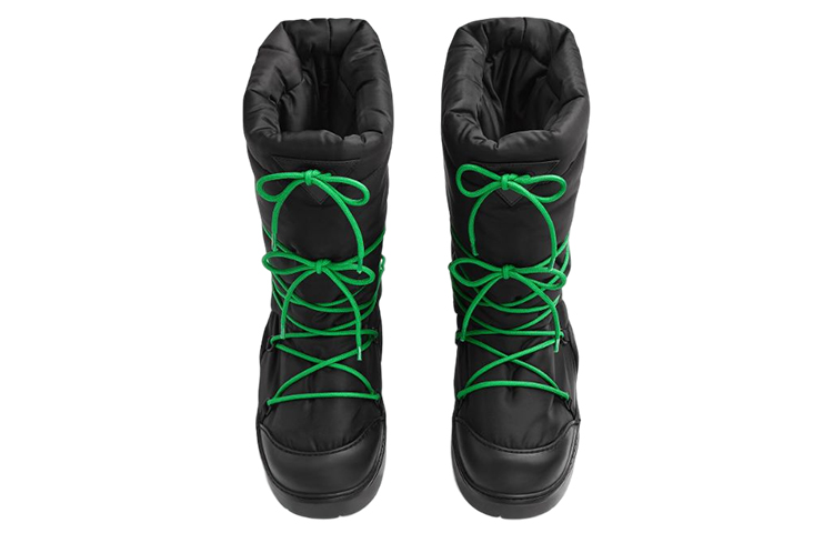 Bottega Veneta Lace Up Puddle Bomber Boots Women's