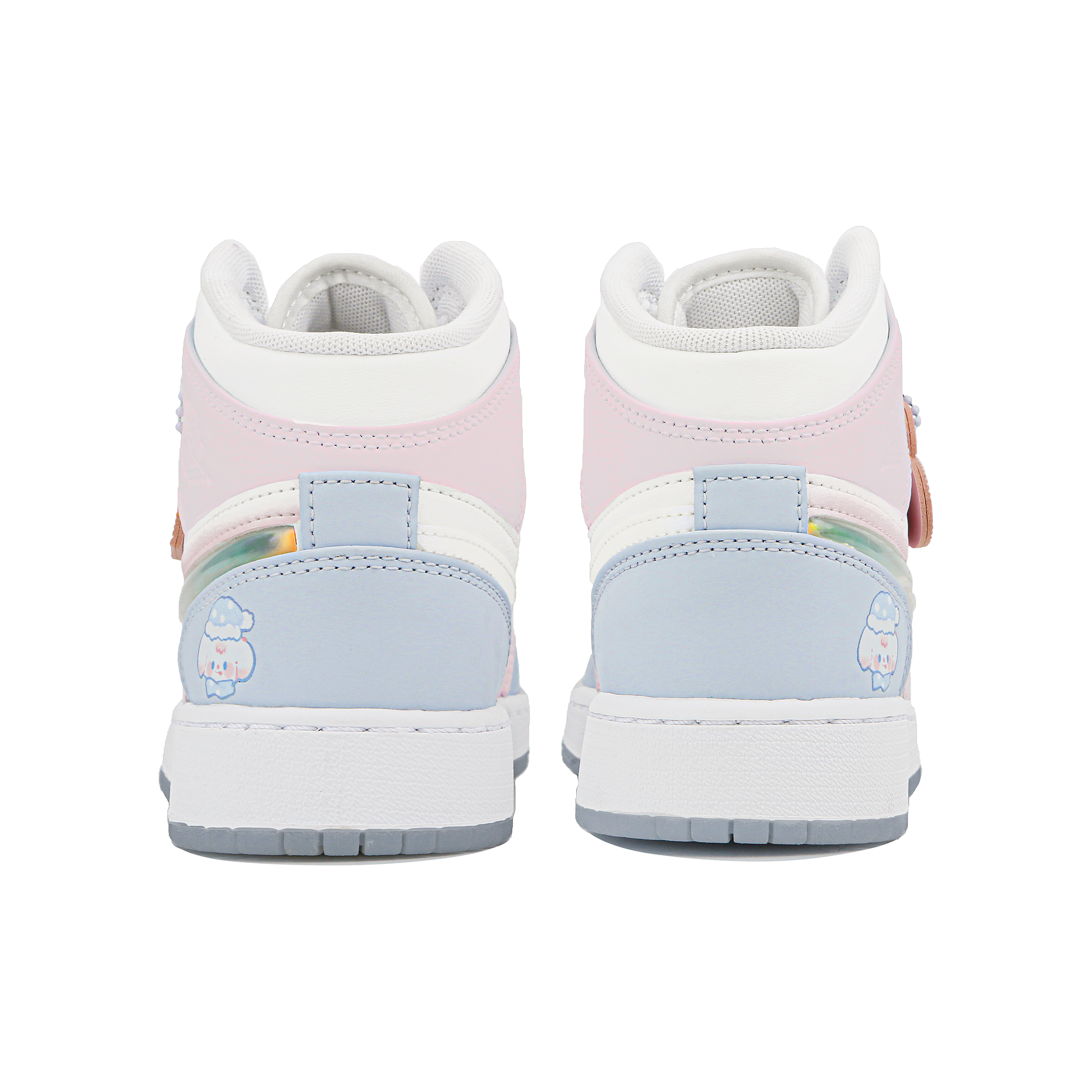 Jordan Air Jordan 1 Mid Top Vintage Basketball Shoes GS White Pink купить в интернет-магазине Yoocart с быстрой доставкой по России.